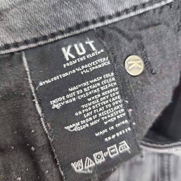 KUT from the Kloth Diana Skinny Jeans Vintage Black Wash Women's‎ Size 10 - Picture 8 of 9